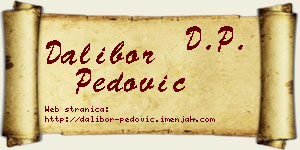 Dalibor Pedović vizit kartica